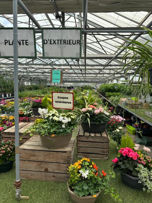 Le point de vente sous serre des Serres d'Aniche